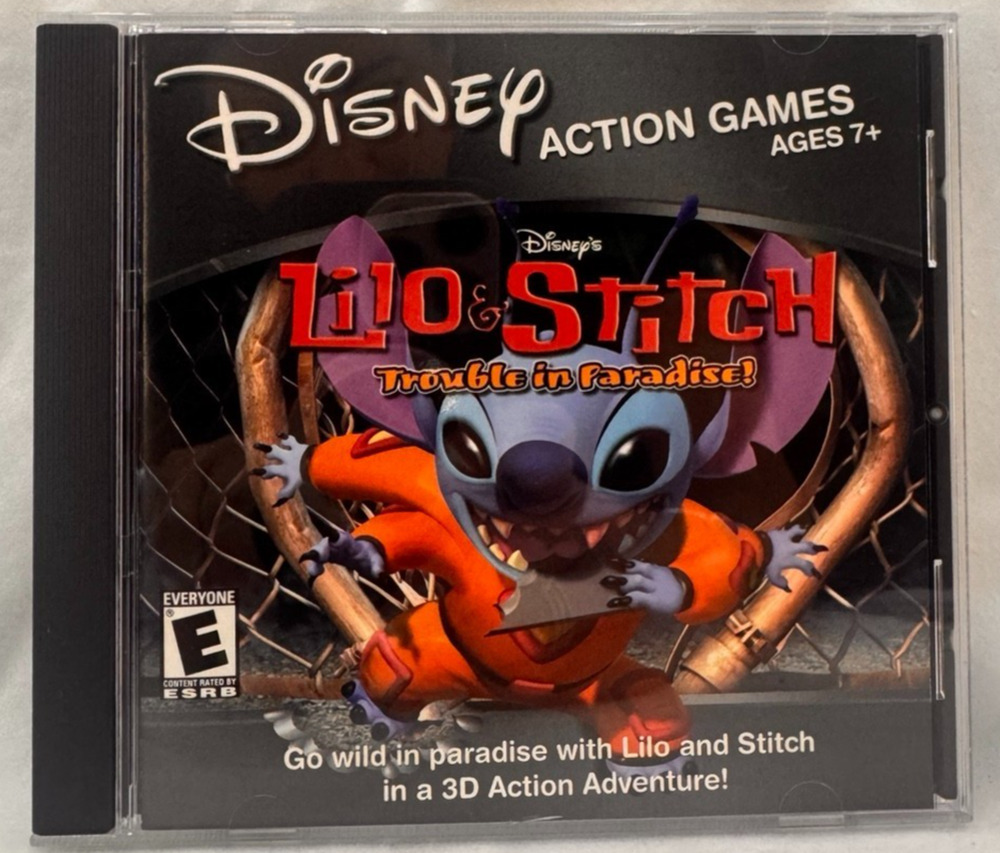 Disney Lilo & Stitch Trouble In Paradise PC CD-ROM Game Complete Disney 2002